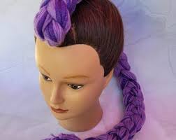 Purple Braided Hair Braid: K Pop Demon Hunter Inspired RUMI Hair Costume