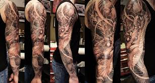 Getting an upper arm sleeve tattoo has many great meaning to its customer's who love this type of design. Asian Sleeve Tattoos Half Sleeves Full Sleeves Toronto Vancouver