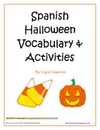 How to say thank you in spanish in many different ways. Spanish Halloween Vocabulary And Activities By Liz S Lessons Tpt