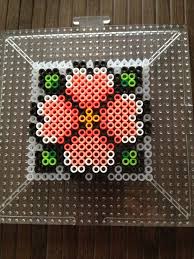 Sakura Flower Perler Bead Coaster By A Siu Perle A Repasser Modeles Fleur De Sakura Perles Hama