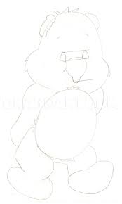 If your child loves interacting. How To Draw Grumpy Bear From Care Bears Coloring Page Trace Drawing