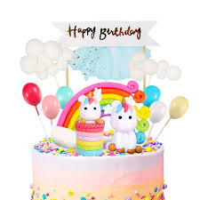 Tortendeko Einhorn Geburtstag Kuchen Regenbogen Happy Birthday Girlande Luftballon Wolke Kuche In 2020 Regenbogen Kuchen Alles Gute Zum Geburtstag Kuchen Kuchen Ideen