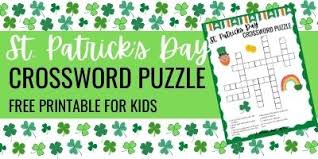 Patricks day crossword puzzle to test your knowledge on this green holiday! Fun St Patrick S Day Crossword Puzzle For Kids All About Baby Blog