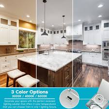 Shop Luxrite 6 Inch Led Recessed Light With J Box Color Temperature Selectable 3000k 4000k 5000k Dimmable 4 Pack On Sale Overstock 31637908