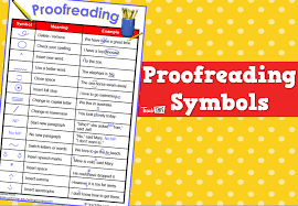 Proofreading Symbols Teacher Resources And Classroom
