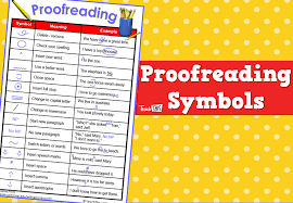 proofreading symbols teacher resources and classroom