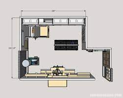 The plans were drawn in sketchup, for most plans, the sketchup model is included, so you can check out different views of the projects and parts. My 12x13 Small Woodshop Layout Space Saving Ideas Saws On Skates