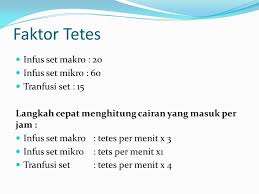 Cara menghitung tetesan infus 1 cc = 20 tetes makro = 60 tetes mikro. Balance Cairan Pada Anak Ppt Download