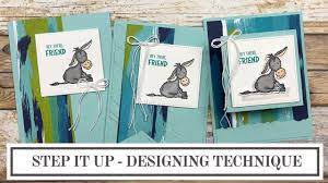 Learn how to create simple & pretty cards. Card Designing Ideas Stampin Up Darling Donkeys Youtube
