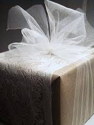 Tulle Ribbon Inexpensive And High Impact Awesome Gift Wrapping Christmas Gift Wrapping Wedding Gift Wrapping