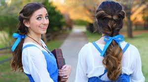 This belle hair tutorial is inspired by disney's new beauty and the beast. a beautiful half up hairstyle which is worn with the gorgeous yellow ball gown. Emma Watson Belle Ponytail Hair Tutorial Beauty And The Beast Hairstyles Youtube