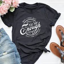 Southern, sporty, funny & wonderful ways to spread the word of jesus christ. Buy You Are Encough Christian Graphic Tee Shirt Summer Fashion Tops Jesus Faithful T Shirts At Affordable Prices Free Shipping Real Reviews With Photos Joom