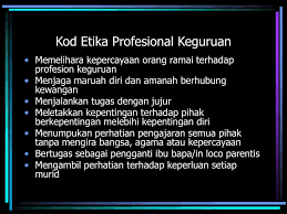 Kode etik dapat diartikan sebagai pola kode etik merupakan pola aturan atau tata cara sebagai pedoman dalam berperilaku. Kod Etika Profesionalisme Keguruan Doc Isl Edu Kelvin Onn Academia Edu Bagaimana Upaya Mewujudkan Kode Etik Guru 1 C Rass Naa