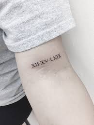 Roman Numerals On Bicep Tattoo Roman Numeral Wrist Tattoo Bicep Tattoo Roman Tattoo