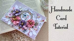 You can make these cards in under 30 minutes, with supplies you probably already have around the house (or buried in your craft room). Simple Handmade Floral Card Tutorial Youtube