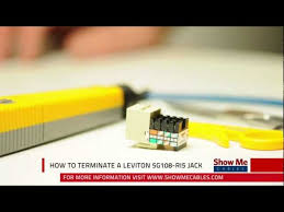 Here we explain how to wire an ethernet wall socket. How To Terminate A Leviton 5g108 Ri5 Cat5e Jack Youtube