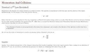 Resource 3 Momentum And Collisions Wikidot This Is A Great Resource Connecting Newton S 2nd Law Of Motion To M Momentum This Or That Questions Informative