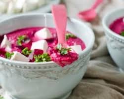 Recette De Veloute Froid De Betterave Et Feta Au Thermomix C Recette Betterave Idee Recette
