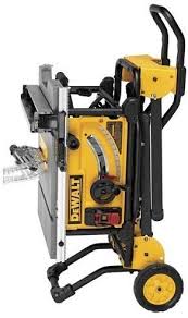 The Dewalt Dwe7491rs 10 Inch Jobsite Table Saw With 32 1 2 Inch 82 5cm Rip Capacity And A Rolling Stand 10 Inch Table Saw Jobsite Table Saw Hybrid Table Saw