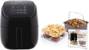 What temperature do you cook burgers in an air fryer? Nuwave Brio Digital Air Fryer 3 Qt Black With 2 Piece Cooking Set 3 Qt Walmart Com Walmart Com