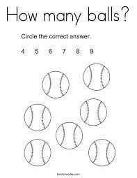 For boys and girls, kids and adults, teenagers and toddlers, preschoolers and older kids at school. How Many Balls Coloring Page Kindergarten Math Counting Coloring Pages Counting Worksheets