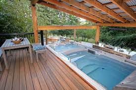 A master swim spa would be great, would it not? Swim Spa Backyard Ideas Paradise Restored Landscaping