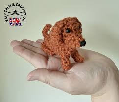 Watch your knitting video now! Free Pattern Teeny Tiny Dachshund Amigurumi Keep Calm And Crochet On U K