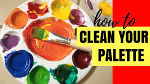 How To Clean Your Acrylic Paint Palette | Acrylic Art Tips For Beginners -  Youtube