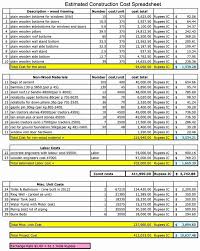 General Contractor Checklist Template Unique Construction Estimate Template Free In 2020 Building A House Cost Construction Cost Home Construction Cost
