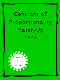 Constant Of Proportionality Matching 7 Rp 2 With Images Fraction Lessons Proportional Relationships 7th Grade Math