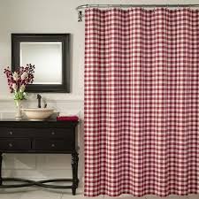 Perfect Red And White Checked Shower Curtain I Have This In My Rustic Style Bathroom But Could With Images Red Shower Curtains White Shower Curtain Fabric Shower Curtains
