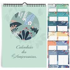 Calendrier Perpetuel Anniversaire Mural Francais Pour Famille Bureau Enfant Flowers Cdiscount Beaux Arts Et Loisirs Creatifs