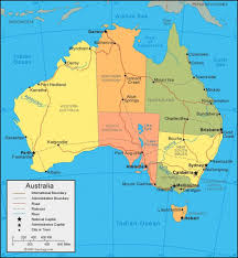 Alice springs is technically the closest settlement to uluru (ayers rock), even though it's still a good 6 hour drive away. Australien Karte Karte Von Australien Bereich Australien Und Neuseeland Ozeanien