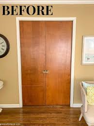 The simple steps to painting a wood door that is stained and clear coated. How To Paint Pocket Doors Green With Decor