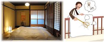 Japanese bedding consists of a mattress, called a futon or _shikibuton_, a sheet, a quilt, and a pillow. Alternative Sleeping Surfaces Part 2 If You Want A Real Japanese Futon You Ll Need This Tool Too Core77