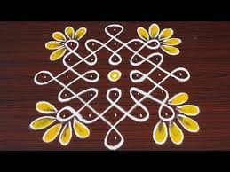 Simple Rangoli Youtube Free Hand Rangoli Design Rangoli With Dots Rangoli Designs