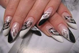 French Nailart Weiss Schwarz Nageldesign Spitzennagel Nageldesign Bilder Nagel Schwarz Weiss