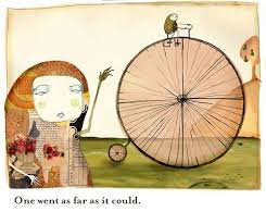 Bye Bye Collage Illustration Bike Art Illustration