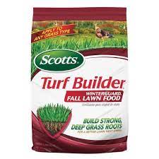 Scotts Turf Builder 12 5 Lb 5 000 Sq Ft Winterguard Fall Lawn Fertilizer 38605d The Home Depot Lawn Food Turf Builder Fall Lawn