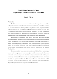 Dengan keterbatasan kemampuan anak menyebabkan ia perlu mendapat pendidikan. Pdf Pendidikan Neurosains Dan Implikasinya Dalam Pendidikan Masa Kini