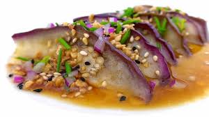 Easy Steamed Eggplant Chinese Style Simple Tasty Good Recipe Steamed Eggplant Steam Recipes Delicious Salads