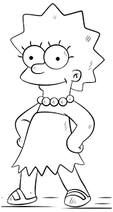 coloriages les simpson dessin coloriage danceuse anime pour enfants