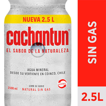 AGUA SIN GAS 2.5L CACHANTUN