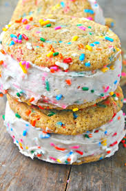 Birthday Cake Ice Cream Sandwich Vegan Birthday Cake Ice Cream Sandwiches Recipe Birthday Cake Alternatives Cake Batter Ice Cream Ice Cream Birthday Cake