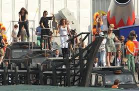 We think the likely answer to this clue is mel. The Spice Girls Are Back In The Rack Rehearsing For The Closing Ceremony Of The London Olympics New York Daily News