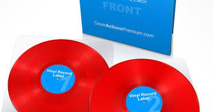 Vinyl Lp Record Gatefold Mockup Cover Actions Premium Mockup Psd Template Vinyl Fold Records