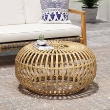 Product title tk classics outdoor wicker round coffee table average rating: Bay Isle Home Mcchristian Outdoor Rattan Coffee Table Wayfair