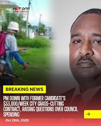 Prime Minister John Briceño has thrown his support behind a major Belize  City Council grass-cutting contract awarded to a former political  candidate, raising eyebrows over cost and transparency. The five-year deal,  valued