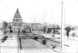 Drawing Washington Geneva Hong Kong London On Behance Sheet of paper on textured natural wooden background. drawing washington geneva hong kong
