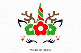 To download this image, create an account. Unicorn Svg Christmas Unicorn Svg Reindeer Svg 389763 Svgs Design Bundles